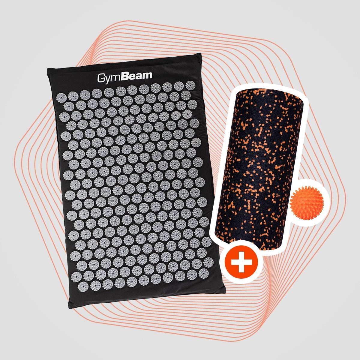Постелка Acupressure Mat Black - GymBeam + подаръци