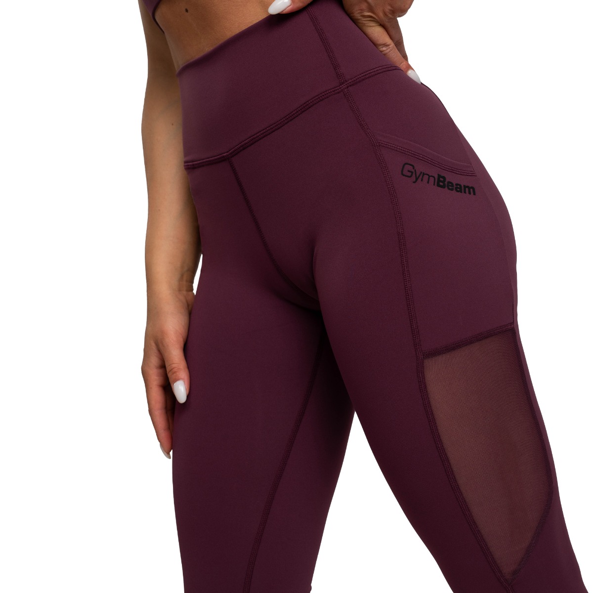 Дамски клин Mesh Panel Eggplant - GymBeam - Размер: XL | Възрастова група: Възрастни · záber 6