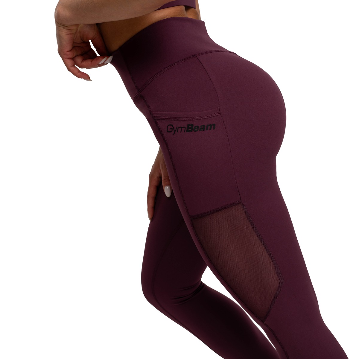 Дамски клин Mesh Panel Eggplant - GymBeam - Размер: XL | Възрастова група: Възрастни · záber 7