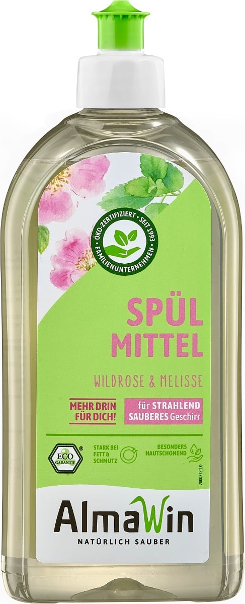 Течен препарат за съдове Дива роза & маточина 500 ml - AlmaWin