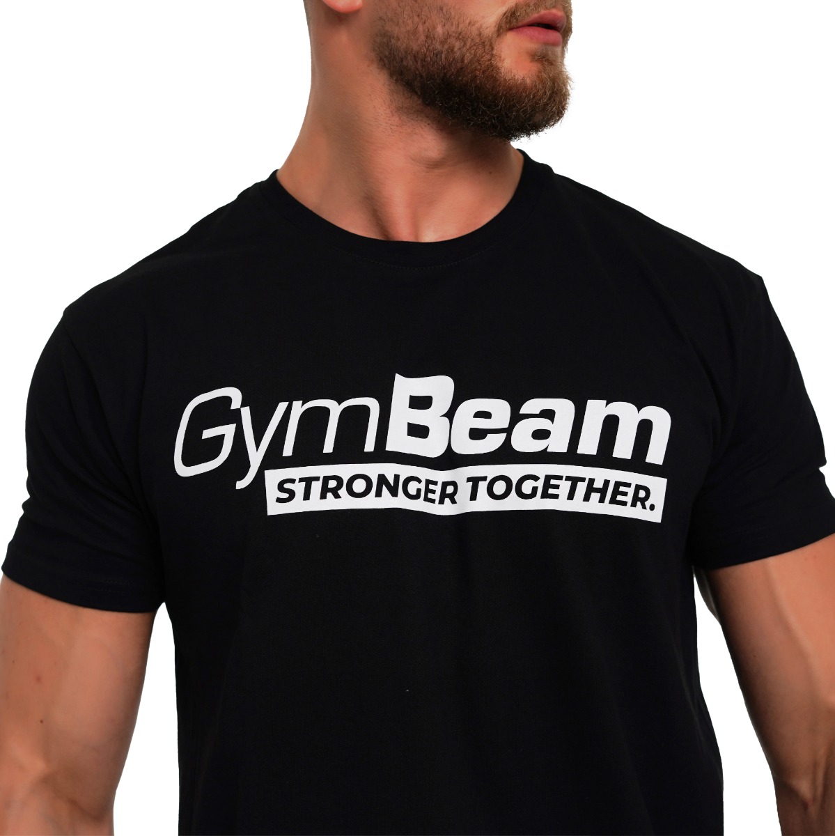 Тениска Stronger Together Black - GymBeam - Размер: S · záber 8