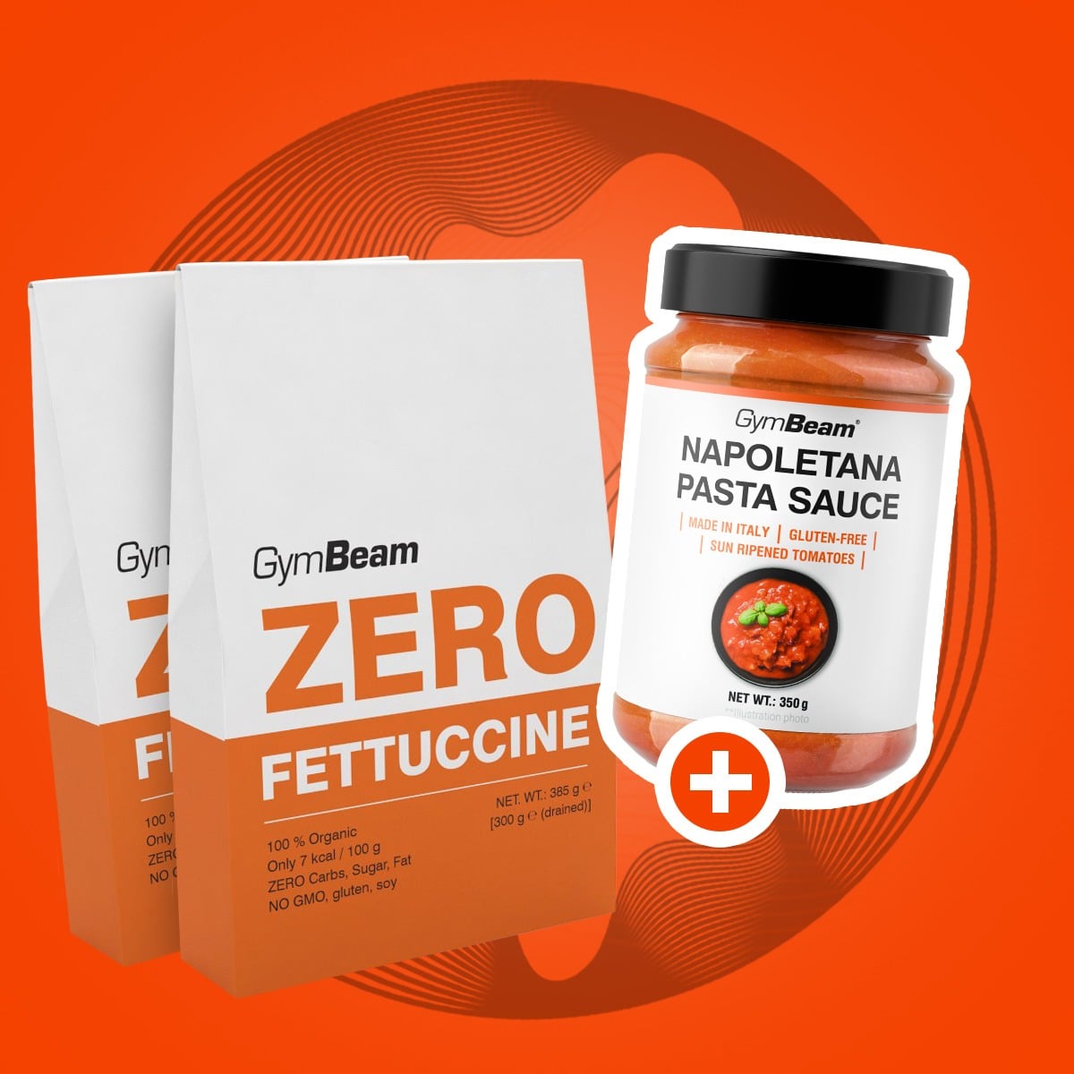 BIO Zero Фетучини 385 г – GymBeam + подарък