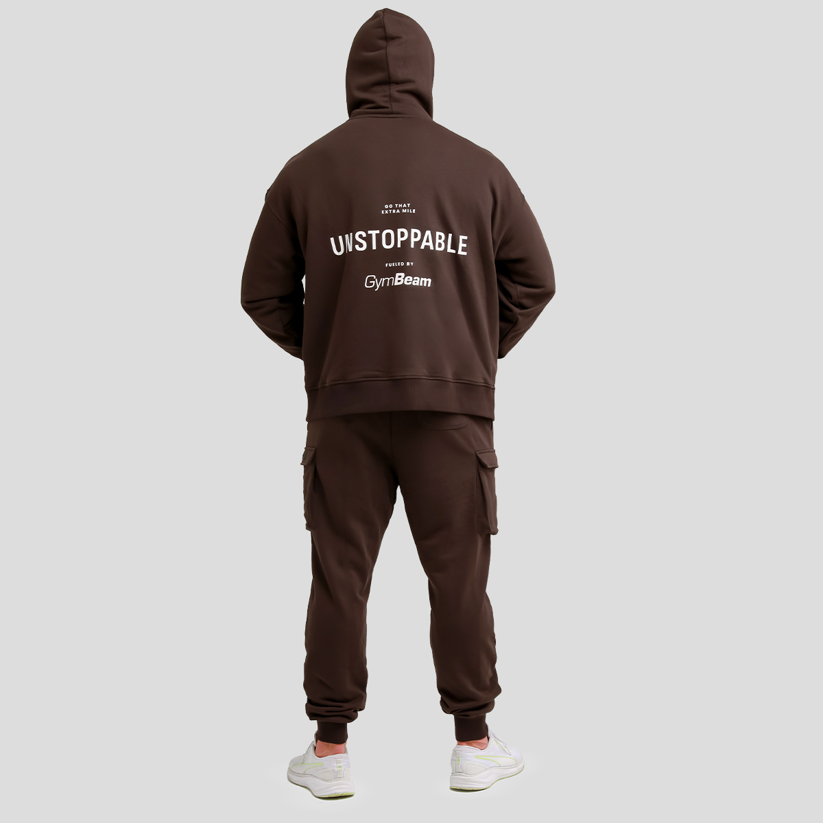Суичър Unstoppable Brown- GymBeam - Размер: XXL | Тегло: 0,87 g · záber 7