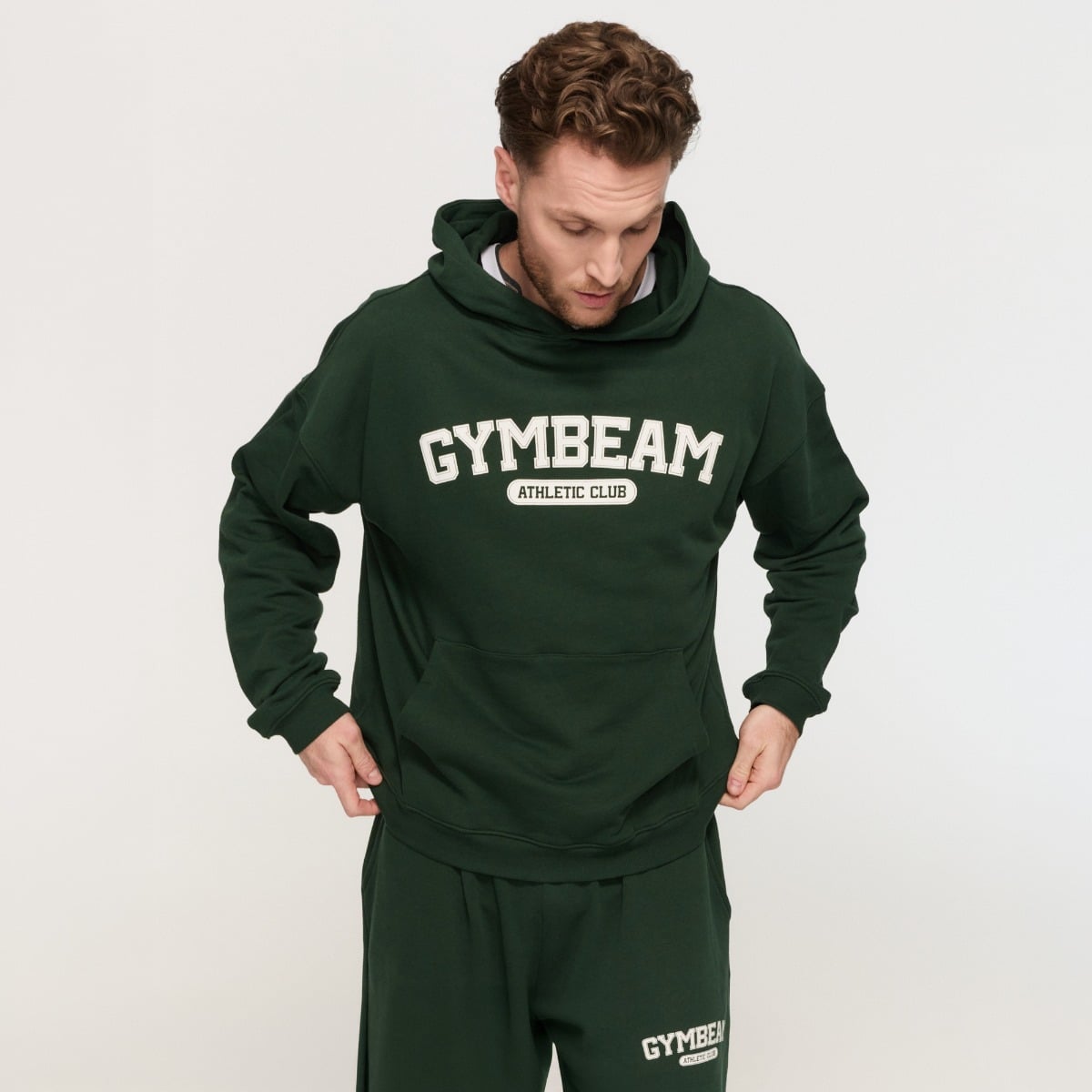 Суичър Varsity Green - GymBeam