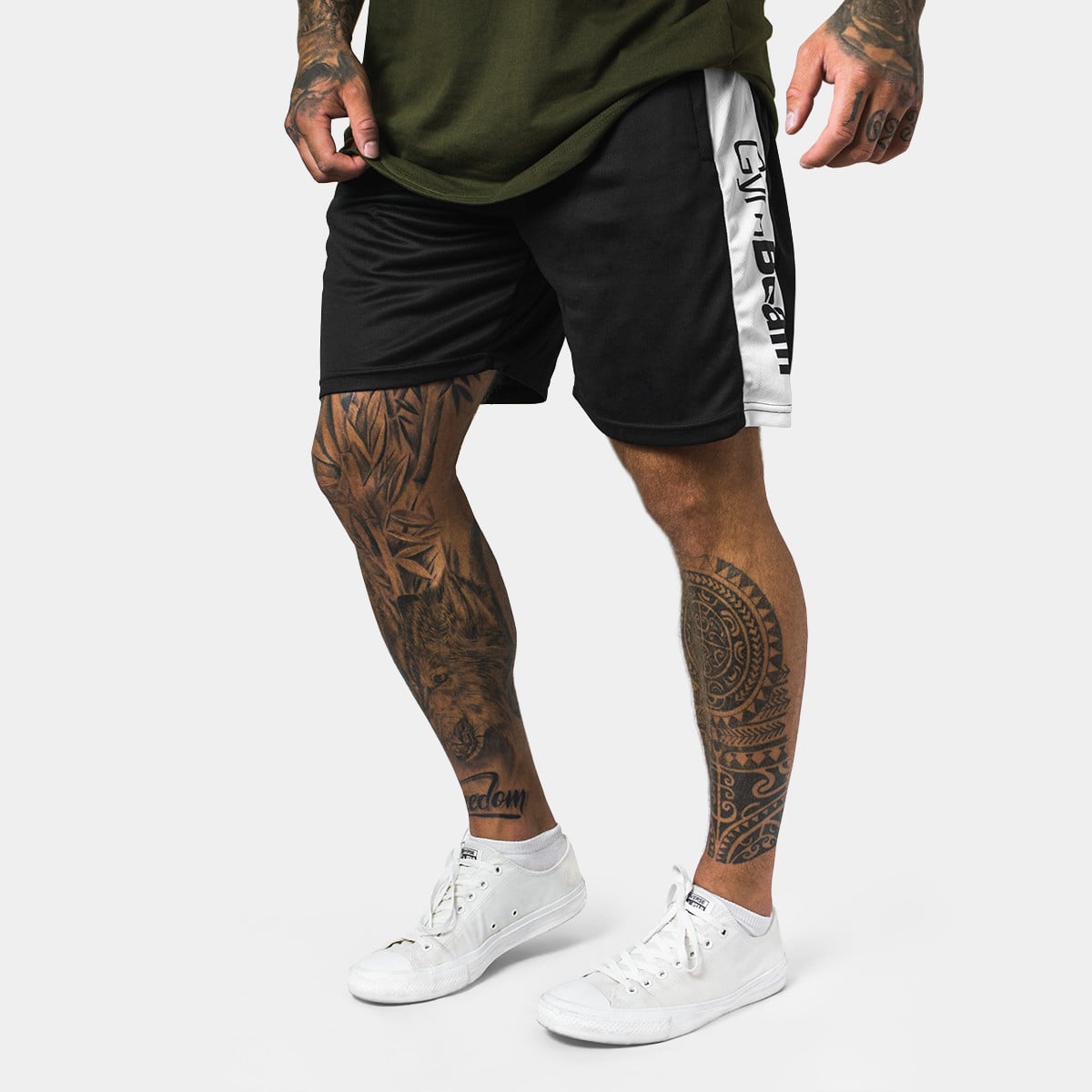 Kъси панталони Vertical Black - GymBeam