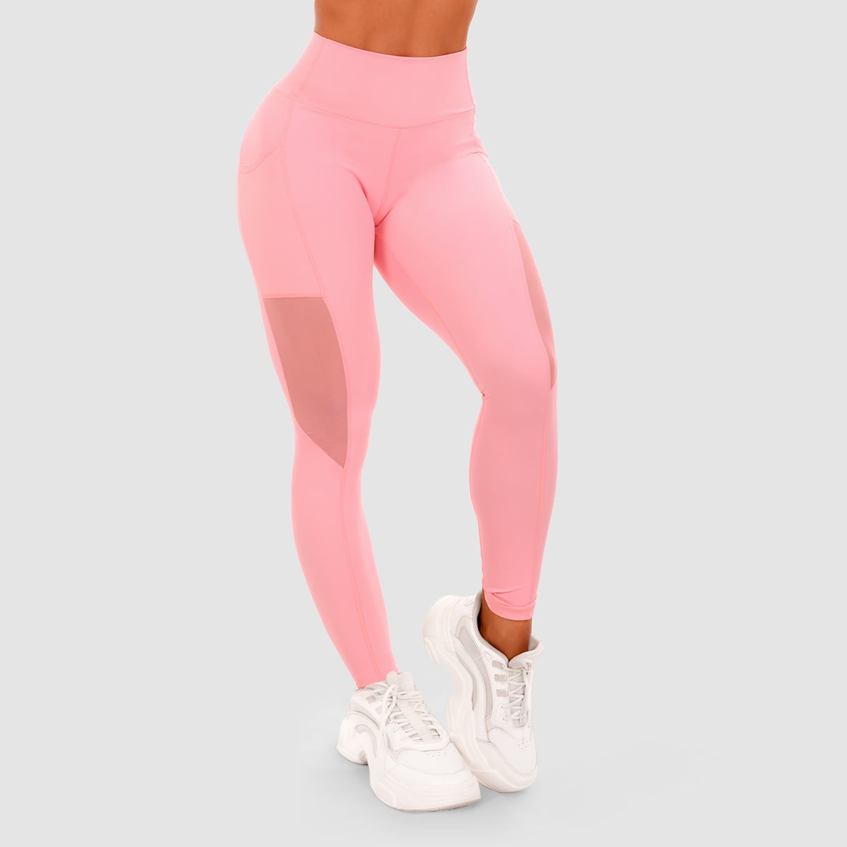 Дамски клин Mesh Panel Pink - GymBeam