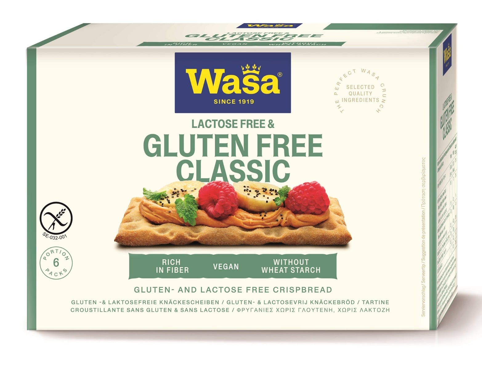 Хрупкави крекери Knäckebroty без глутен - Wasa
