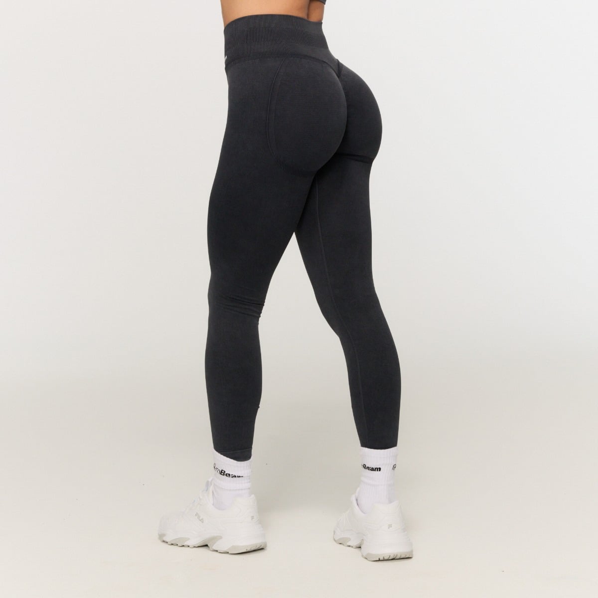 Дамски безшевен клин Fierce Dark Grey - GymBeam