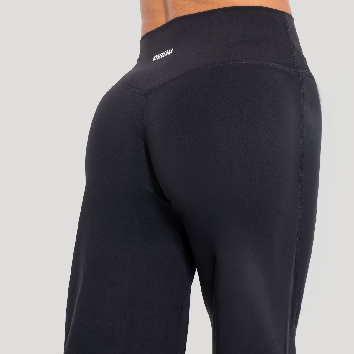 Дамски панталони Flow Straight Black - GymBeam