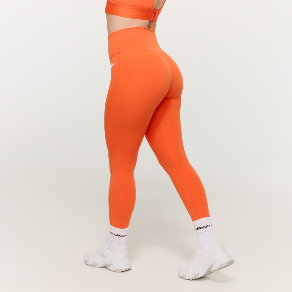 Дамски клин с висока талия Limitless Orange - GymBeam