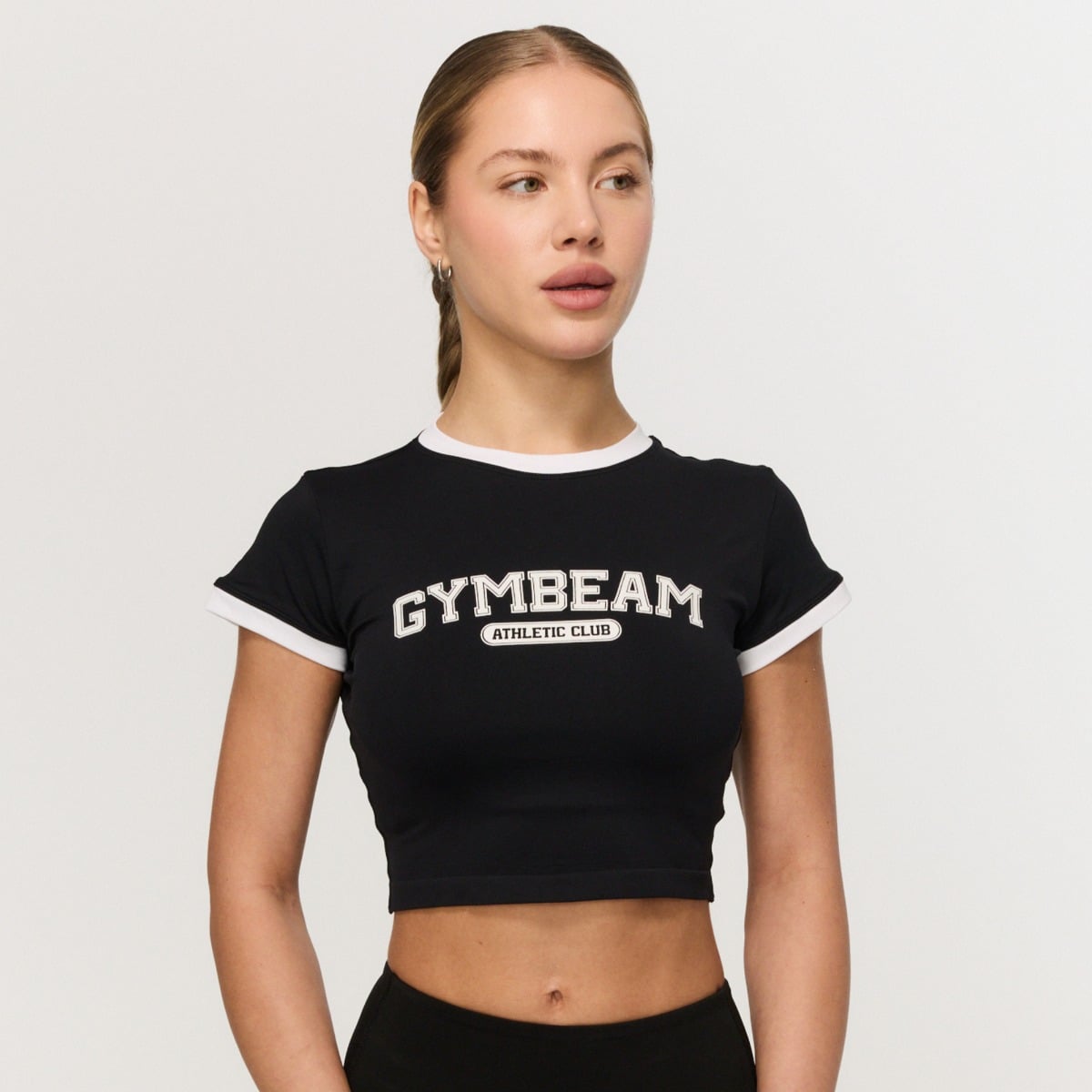 Дамска тениска Varsity Black - GymBeam