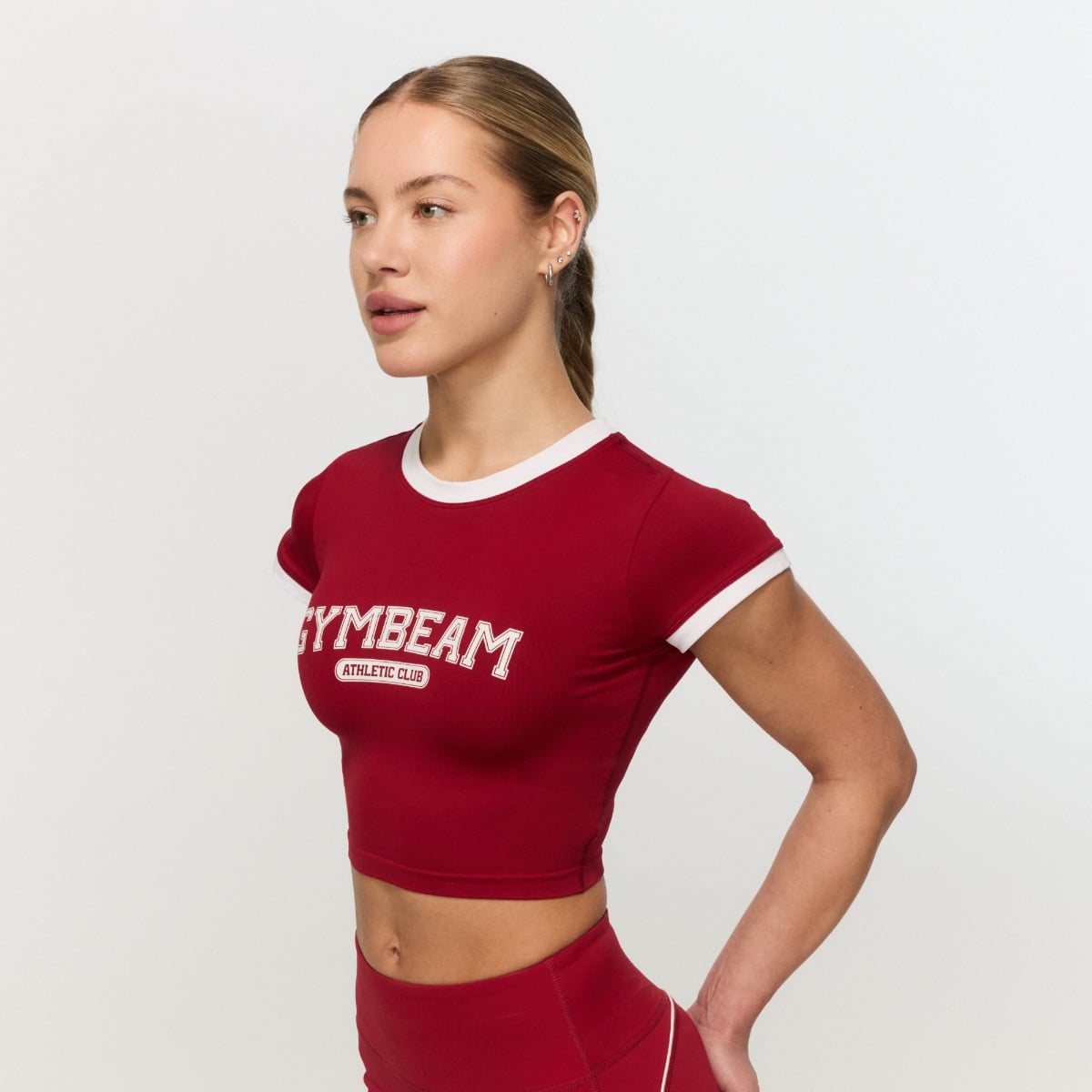 Дамска тениска Varsity Red - GymBeam