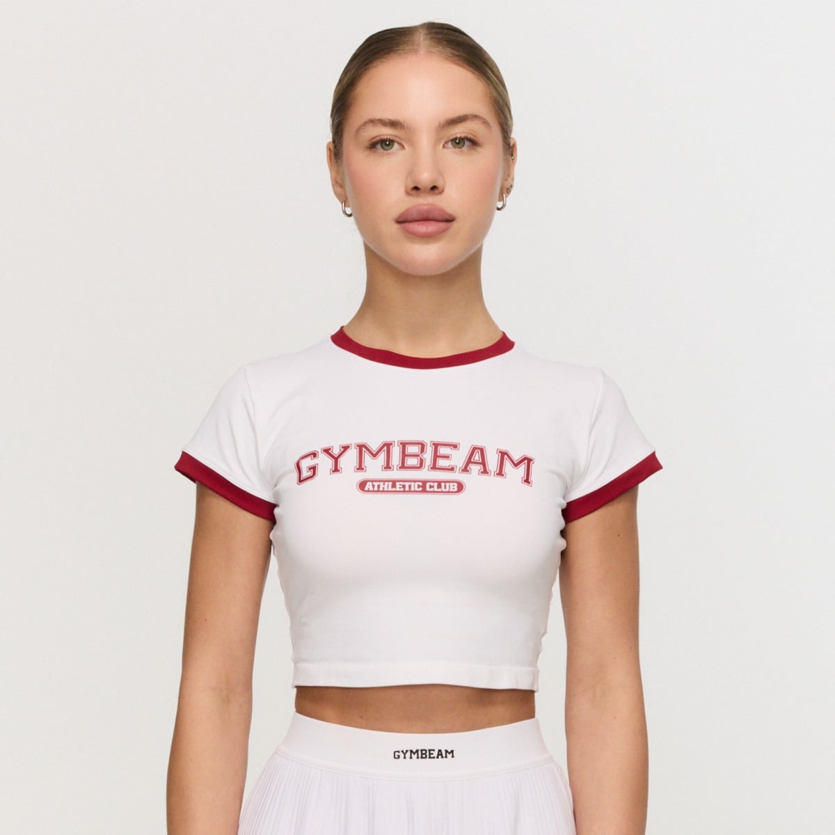 Дамска тениска Varsity White - GymBeam
