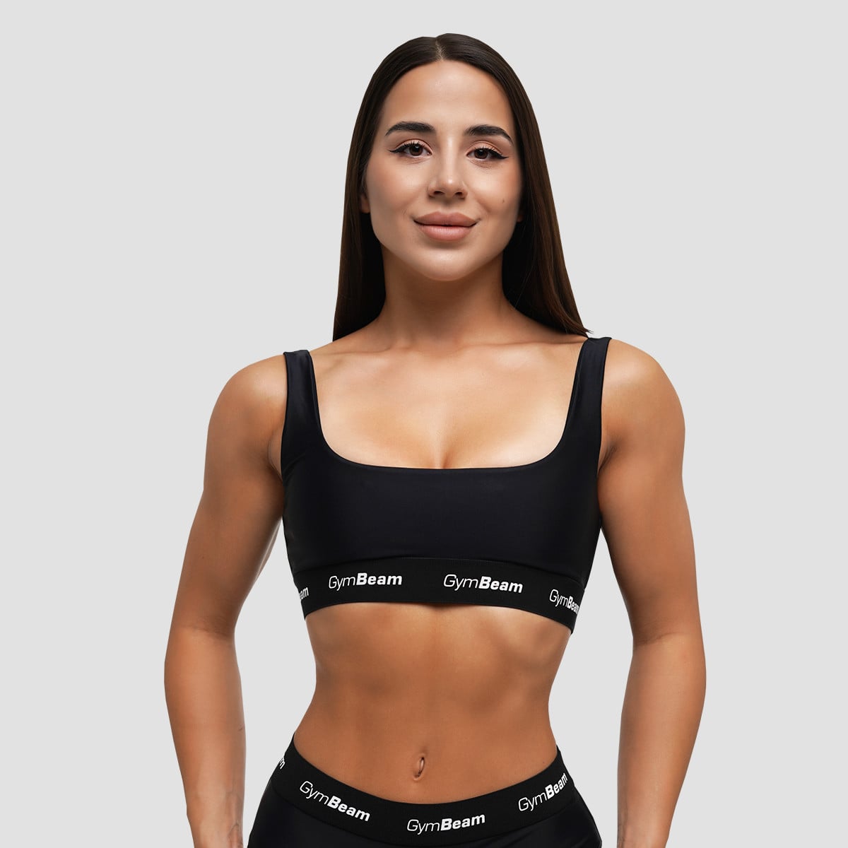 Дамско горнище на бански Sporty Black - GymBeam