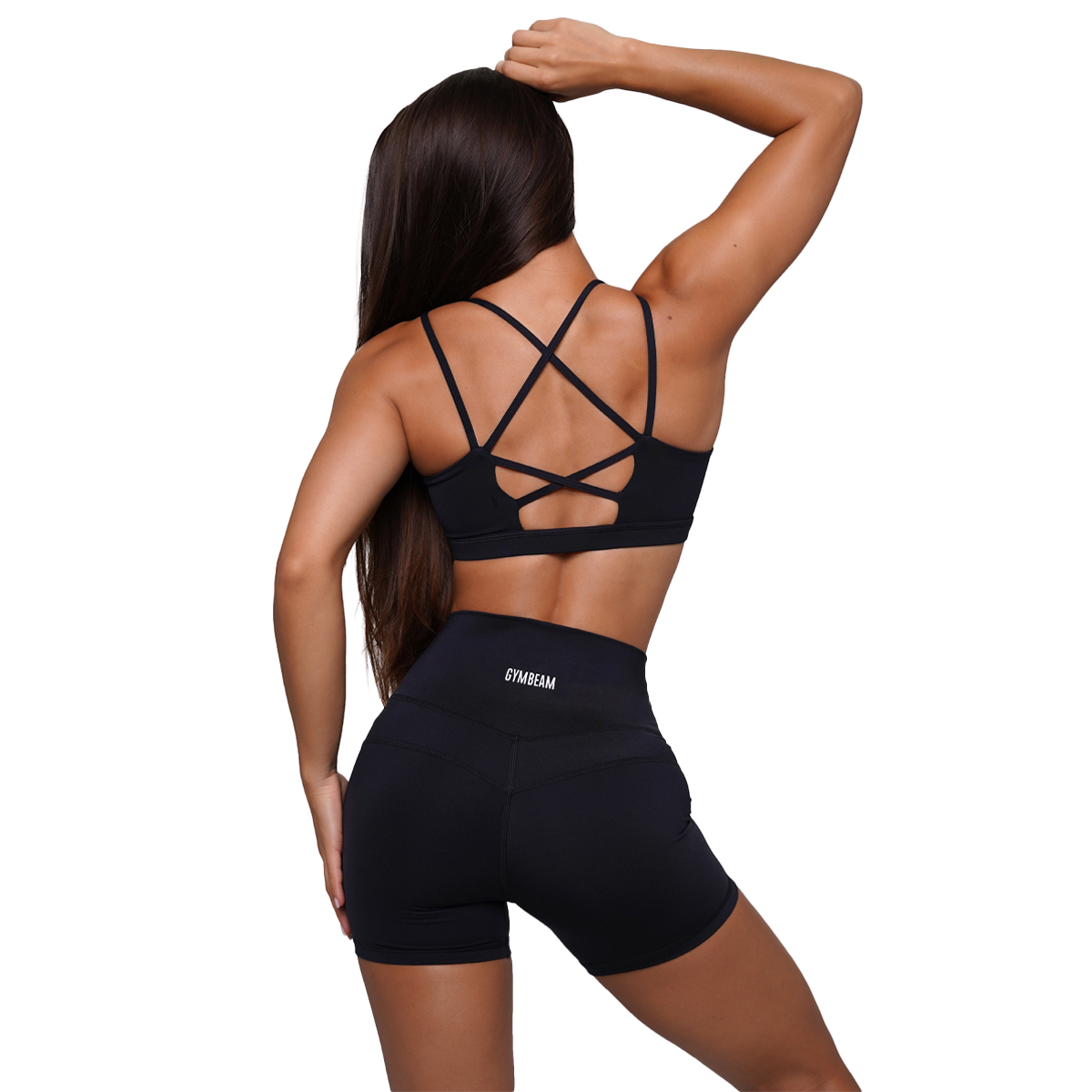 Дамски къси панталони FIT Black - GymBeam - Размер: XXL | Възрастова група: Възрастни · záber 11