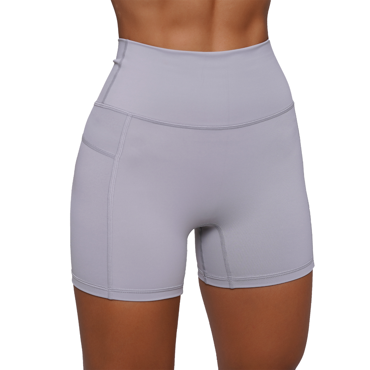 Дамски къси панталони FIT Mist Grey - GymBeam - Размер: XXL | Възрастова група: Възрастни · záber 9