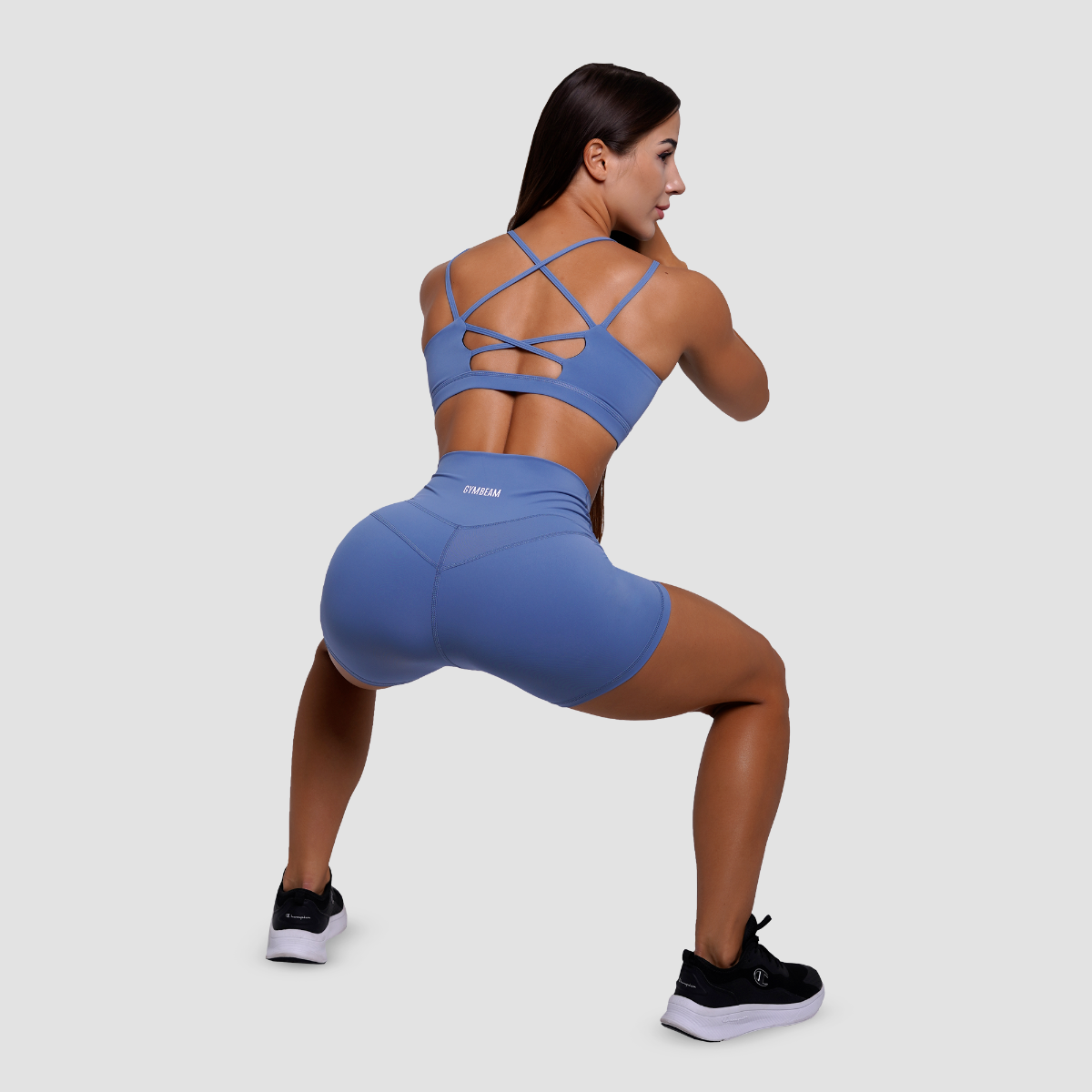 Дамски къси панталони FIT Steel Blue - GymBeam - Размер: XXL | Възрастова група: Възрастни · záber 6