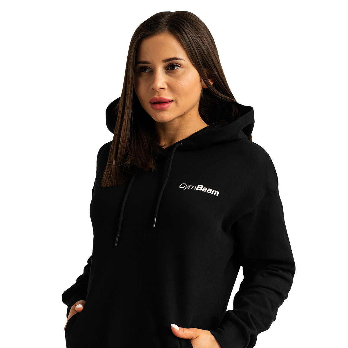 Дамски суичър Limitless Longline Black - GymBeam - Размер: L | Възрастова група: Възрастни · záber 7