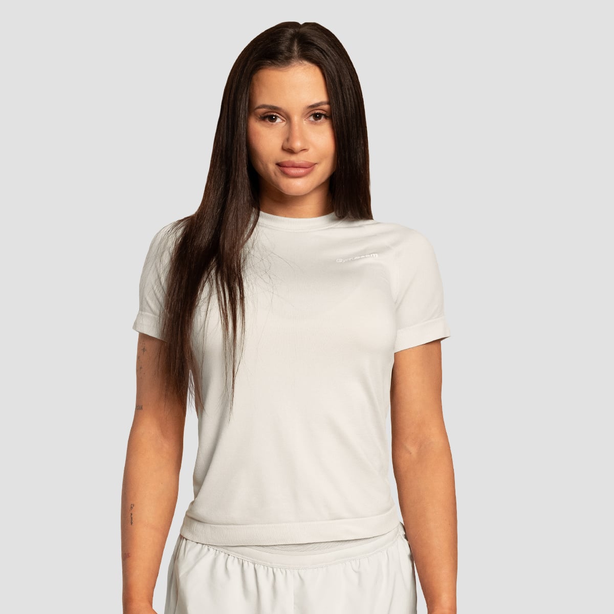 Дамска тениска за бягане Pulse X Gray - GymBeam