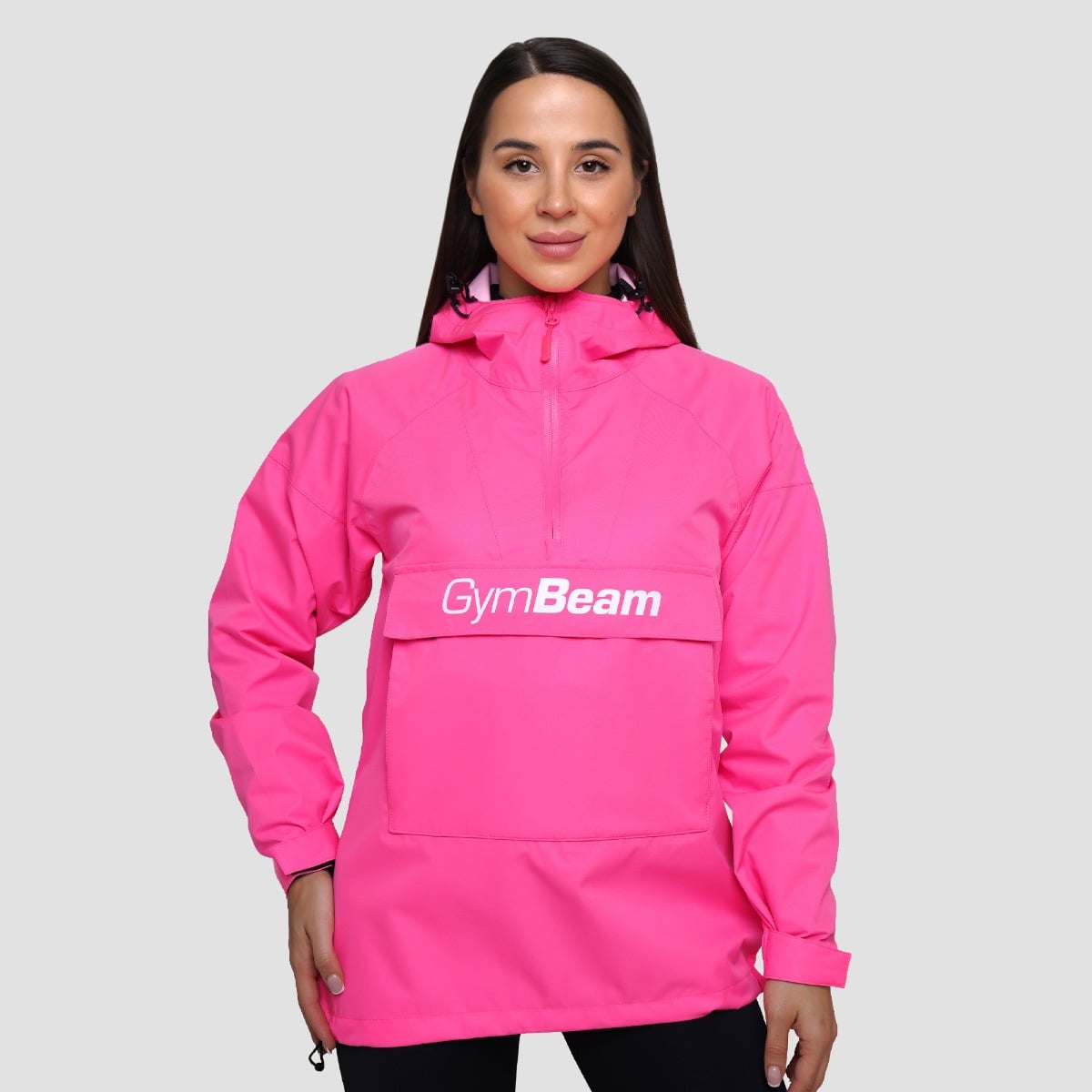 Дамско яке за дъжд Smock Jacket Fuchsia - GymBeam