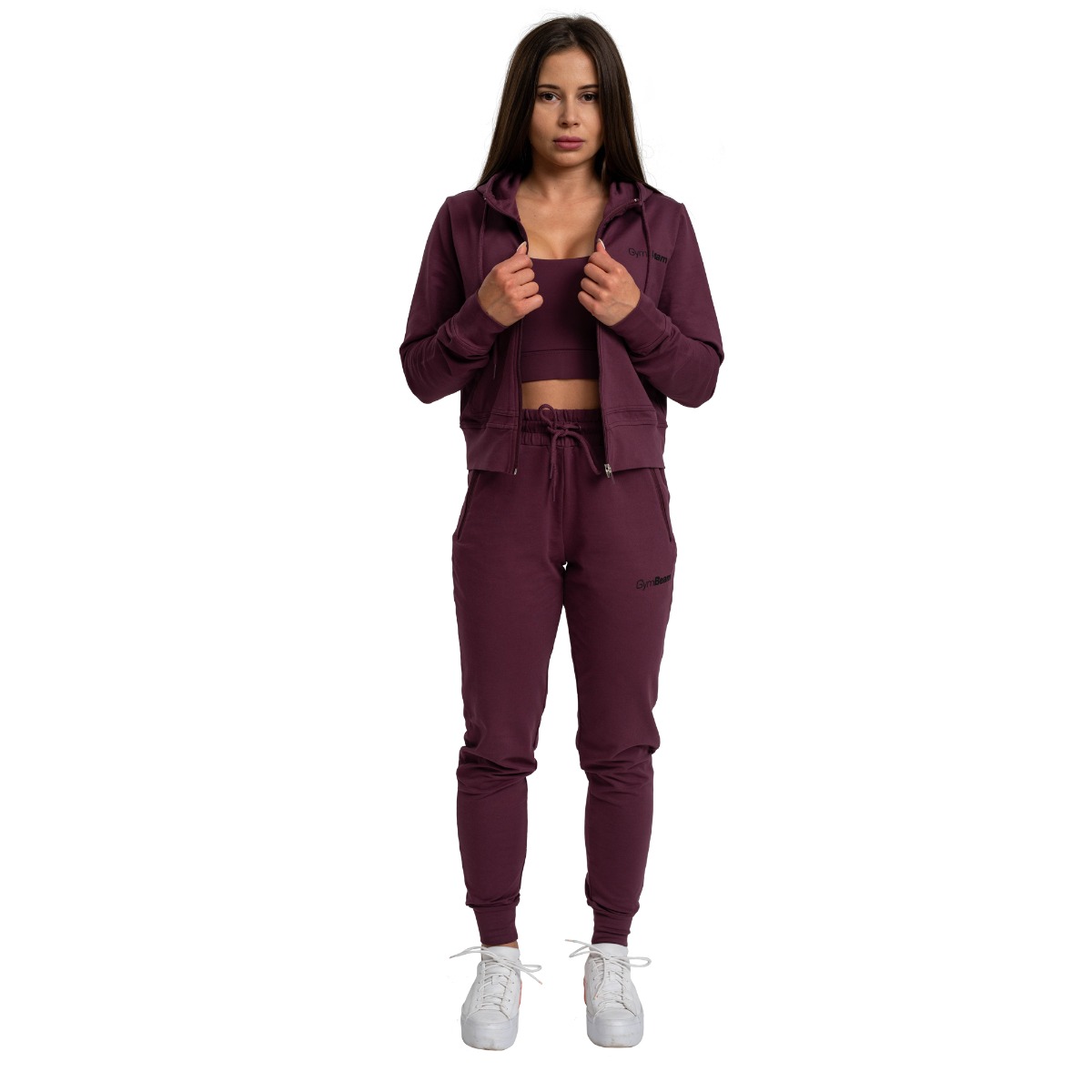 Дамско спортно долнище TRN Eggplant - GymBeam - Размер: XL | Възрастова група: Възрастни · záber 9