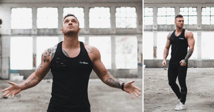 Потник Ripped Tank Top Black - GymBeam
