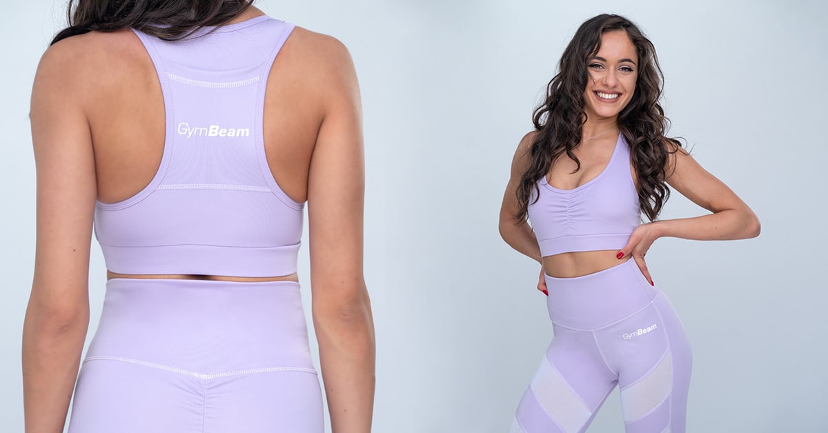 Спортен сутиен Fave Lila - GymBeam