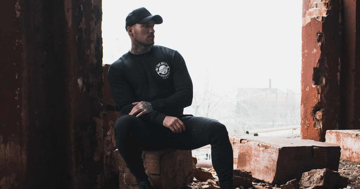 Суичър The Best Version Black - GymBeam