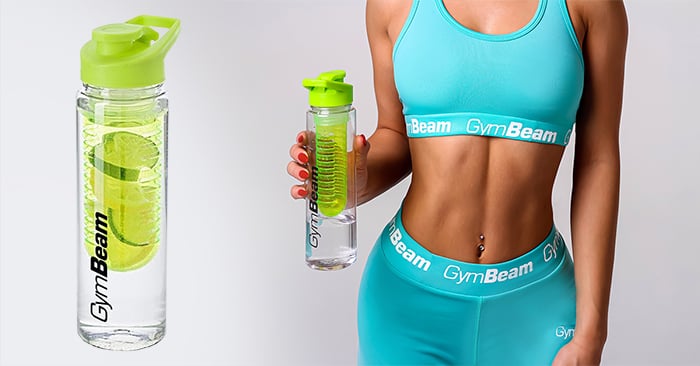Бутилка Fruit Infuser Green 650 ml - GymBeam