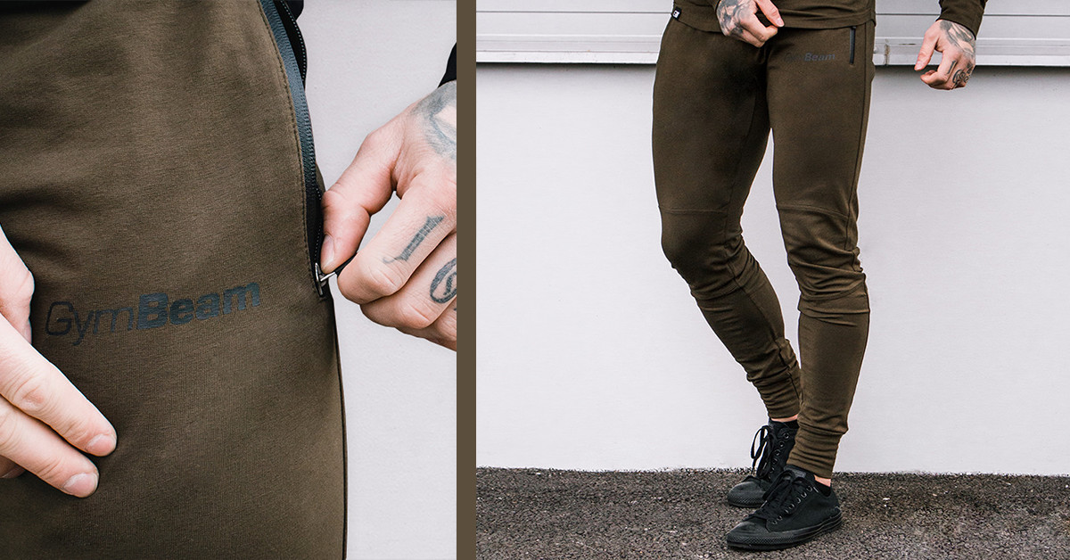 Спортно долнище Urban Military Green- GymBeam