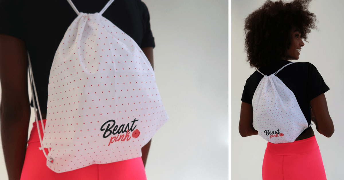 Чанта String Bag White - BeastPink