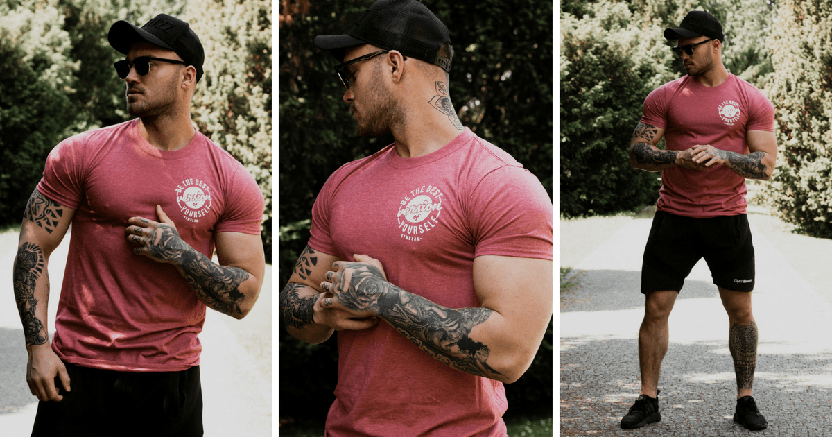 Тениска The Best Version Cardinal White - GymBeam