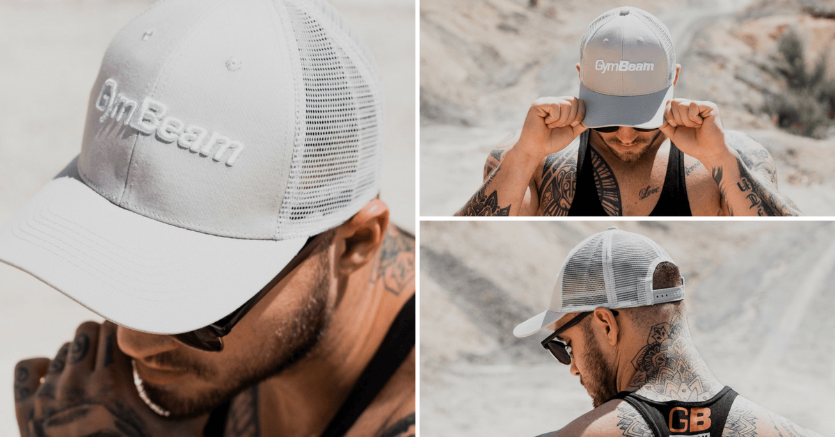 Шапка Mesh Panel Cap Grey - GymBeam