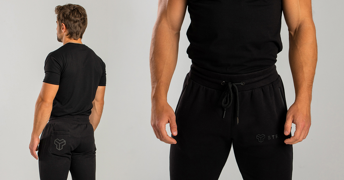 Black Essential Joggers - STRIX
